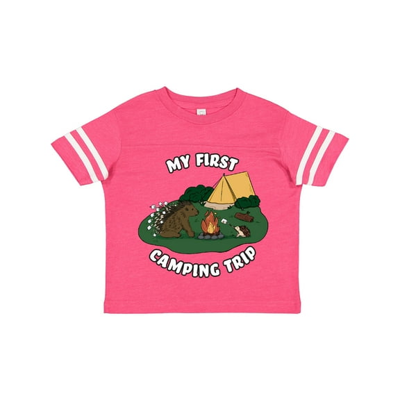 Inktastic My First Camping Trip-camping Hedgehog Boys or Girls Toddler T-Shirt