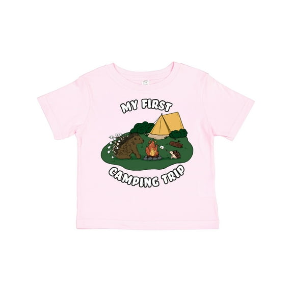 Inktastic My First Camping Trip-camping Hedgehog Boys or Girls Toddler T-Shirt