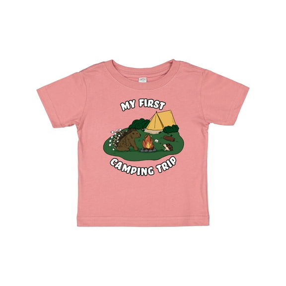 Inktastic My First Camping Trip-camping Hedgehog Boys or Girls Baby T-Shirt