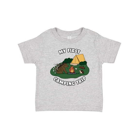 Inktastic My First Camping Trip-camping Hedgehog Boys or Girls Baby T-Shirt