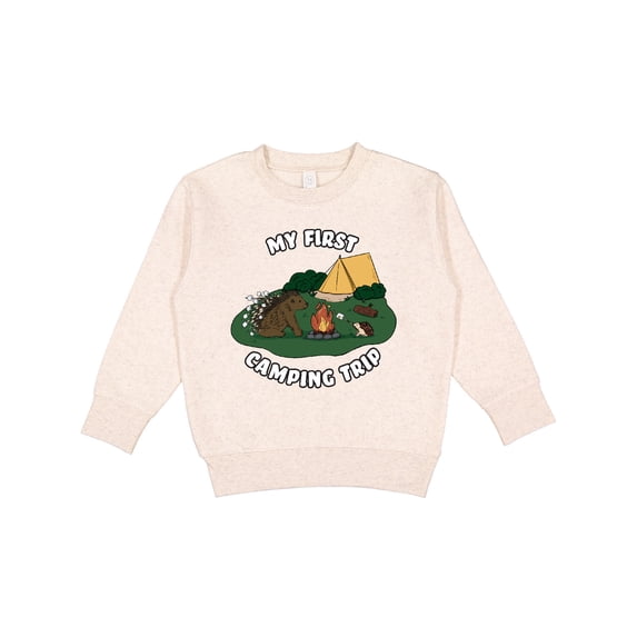 Inktastic My First Camping Trip-camping Hedgehog Toddler Sweatshirt