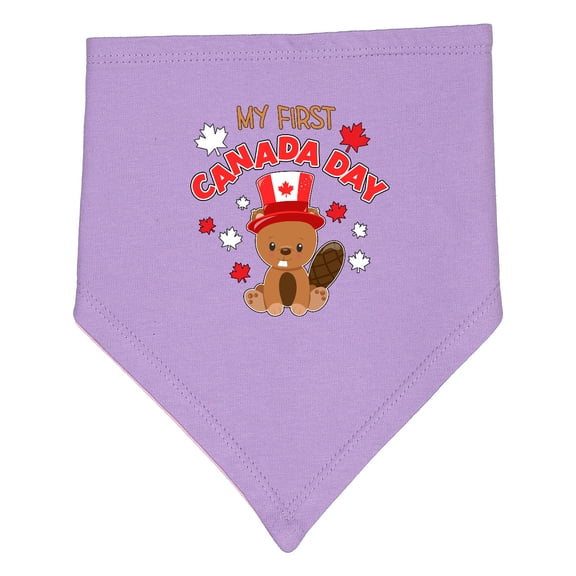 Inktastic My First Canada Day Baby Bandana Bib