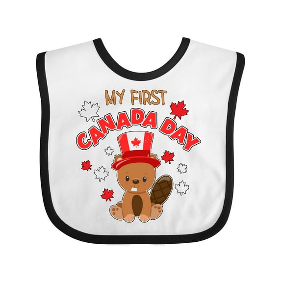 Inktastic My First Canada Day Boys or Girls Baby Bib