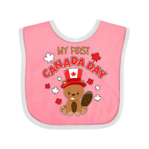 Inktastic My First Canada Day Boys or Girls Baby Bib
