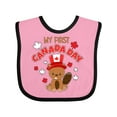 thumbnail image 1 of Inktastic My First Canada Day Boys or Girls Baby Bib, 1 of 4
