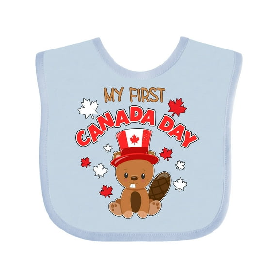 Inktastic My First Canada Day Boys or Girls Baby Bib
