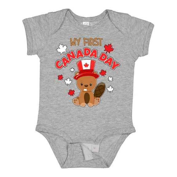 Inktastic My First Canada Day Boys or Girls Baby Bodysuit