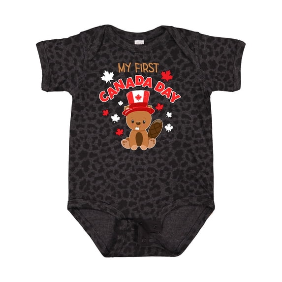 Inktastic My First Canada Day Boys or Girls Baby Bodysuit