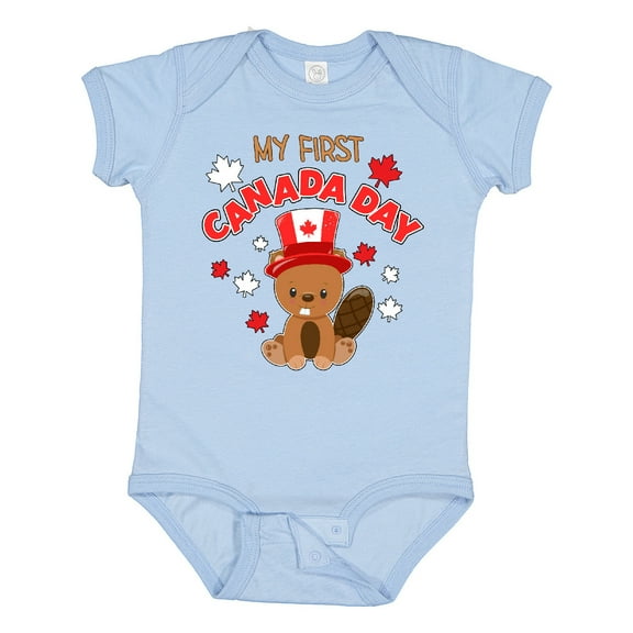 Inktastic My First Canada Day Boys or Girls Baby Bodysuit