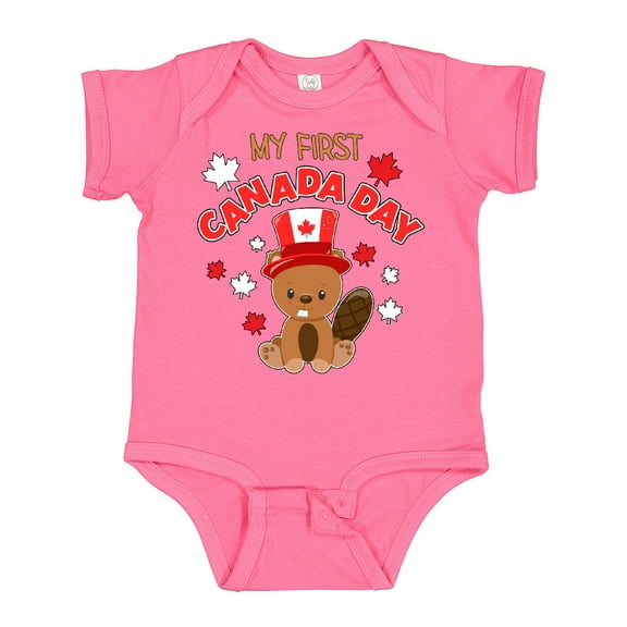 Inktastic My First Canada Day Boys or Girls Baby Bodysuit