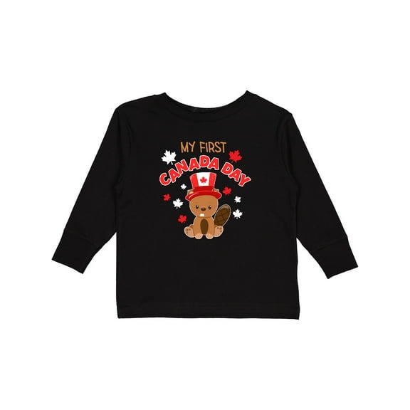 Inktastic My First Canada Day Boys or Girls Long Sleeve Toddler T-Shirt