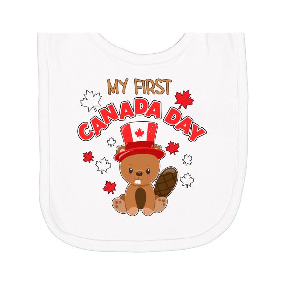 Inktastic My First Canada Day Newborn Bib