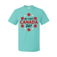 thumbnail image 1 of Inktastic My First Canada Day with Red and White Maple Leaves T-Shirt, 1 of 5