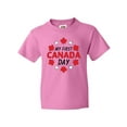 thumbnail image 1 of Inktastic My First Canada Day with Red and White Maple Leaves Youth T-Shirt, 1 of 5