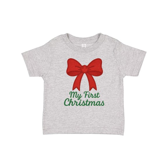 Inktastic My First Christmas Red Bow Boys or Girls Baby T-Shirt