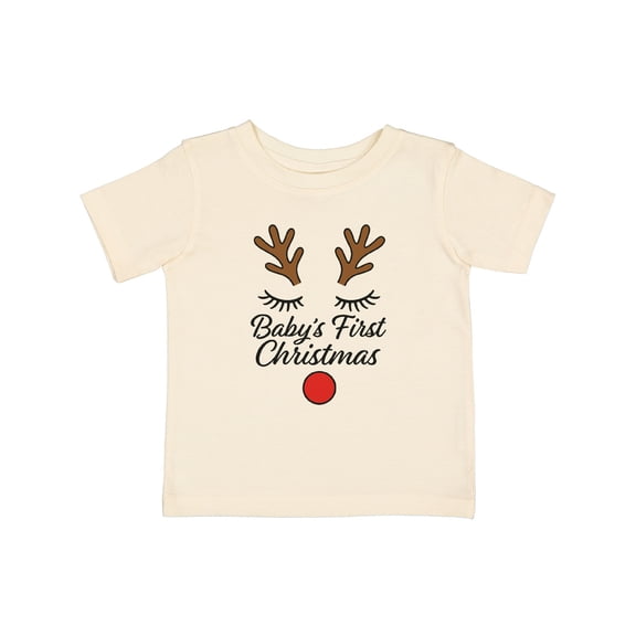 Inktastic My First Christmas Reindeer Boys or Girls Baby T-Shirt