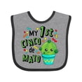 thumbnail image 1 of Inktastic My First Cinco De Mayo Cute Cactus Boys or Girls Baby Bib, 1 of 4
