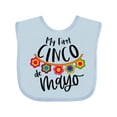 thumbnail image 1 of Inktastic My First Cinco De Mayo Flowers Boys or Girls Baby Bib, 1 of 4