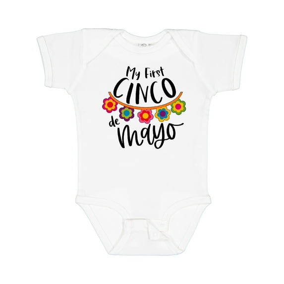 Inktastic My First Cinco De Mayo- Flowers Boys or Girls Baby Bodysuit