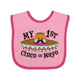 thumbnail image 1 of Inktastic My First Cinco De Mayo Sombrero and Mustache Boys or Girls Baby Bib, 1 of 4