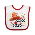 thumbnail image 1 of Inktastic My First Cinco De Mayo with Sombrero Boys or Girls Baby Bib, 1 of 4
