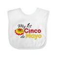 thumbnail image 1 of Inktastic My First Cinco de Mayo with colorful flower Boys or Girls Baby Bib, 1 of 4
