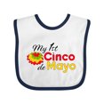 thumbnail image 1 of Inktastic My First Cinco de Mayo with colorful flower Boys or Girls Baby Bib, 1 of 4