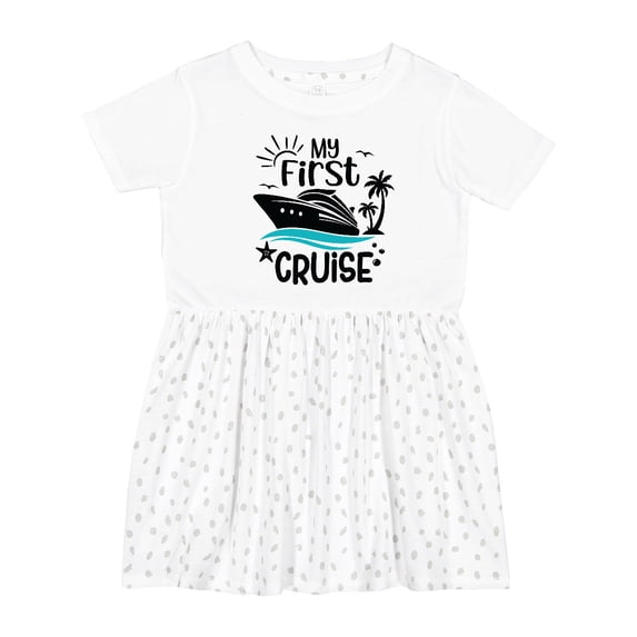 Inktastic My First Cruise Girls Toddler Dress