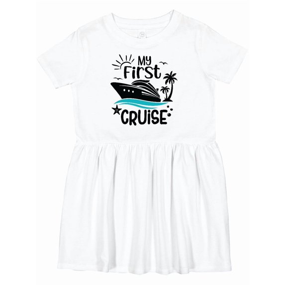 Inktastic My First Cruise Girls Toddler Dress