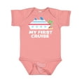 thumbnail image 1 of Inktastic My First Cruise with Cruise Ship and Palm Trees Boys or Girls Baby Bodysuit, 1 of 5