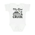 thumbnail image 1 of Inktastic My First Cruise with Cruise Ship and Palm Trees Boys or Girls Baby Bodysuit, 1 of 5