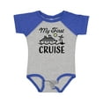 thumbnail image 1 of Inktastic My First Cruise with Cruise Ship and Palm Trees Boys or Girls Baby Bodysuit, 1 of 5