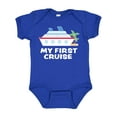thumbnail image 1 of Inktastic My First Cruise with Cruise Ship and Palm Trees Boys or Girls Baby Bodysuit, 1 of 5