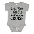 thumbnail image 1 of Inktastic My First Cruise with Cruise Ship and Palm Trees Boys or Girls Baby Bodysuit, 1 of 5