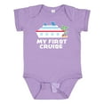thumbnail image 1 of Inktastic My First Cruise with Cruise Ship and Palm Trees Boys or Girls Baby Bodysuit, 1 of 5