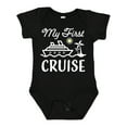 thumbnail image 1 of Inktastic My First Cruise with Cruise Ship and Palm Trees Boys or Girls Baby Bodysuit, 1 of 5