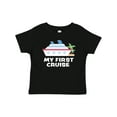 thumbnail image 1 of Inktastic My First Cruise with Cruise Ship and Palm Trees Boys or Girls Baby T-Shirt, 1 of 5