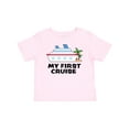 thumbnail image 1 of Inktastic My First Cruise with Cruise Ship and Palm Trees Boys or Girls Baby T-Shirt, 1 of 5