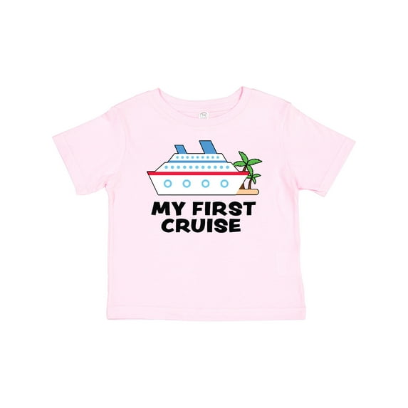 Inktastic My First Cruise with Cruise Ship and Palm Trees Boys or Girls Baby T-Shirt