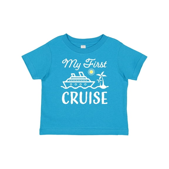 Inktastic My First Cruise with Cruise Ship and Palm Trees Boys or Girls Baby T-Shirt