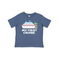 thumbnail image 1 of Inktastic My First Cruise with Cruise Ship and Palm Trees Boys or Girls Baby T-Shirt, 1 of 5