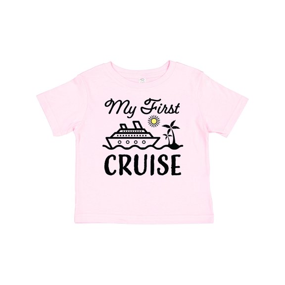 Inktastic My First Cruise with Cruise Ship and Palm Trees Boys or Girls Baby T-Shirt