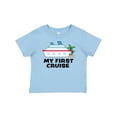 thumbnail image 1 of Inktastic My First Cruise with Cruise Ship and Palm Trees Boys or Girls Baby T-Shirt, 1 of 5