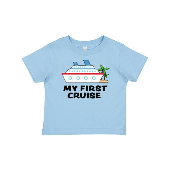 Inktastic My First Cruise with Cruise Ship and Palm Trees Boys or Girls Baby T-Shirt