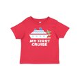 thumbnail image 1 of Inktastic My First Cruise with Cruise Ship and Palm Trees Boys or Girls Baby T-Shirt, 1 of 5