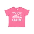 thumbnail image 1 of Inktastic My First Cruise with Cruise Ship and Palm Trees Boys or Girls Baby T-Shirt, 1 of 5