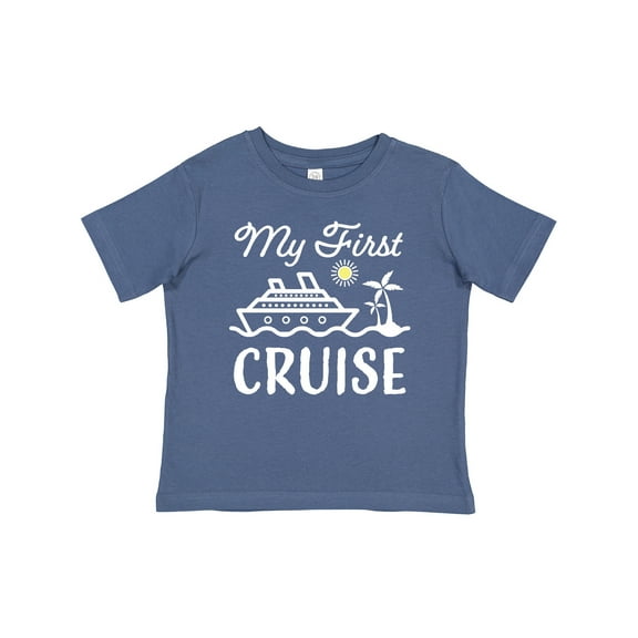 Inktastic My First Cruise with Cruise Ship and Palm Trees Boys or Girls Baby T-Shirt