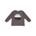 thumbnail image 1 of Inktastic My First Cruise with Cruise Ship and Palm Trees Boys or Girls Long Sleeve Toddler T-Shirt, 1 of 5