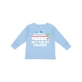 thumbnail image 1 of Inktastic My First Cruise with Cruise Ship and Palm Trees Boys or Girls Long Sleeve Toddler T-Shirt, 1 of 5