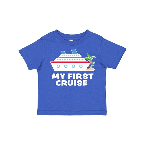 Inktastic My First Cruise with Cruise Ship and Palm Trees Boys or Girls Toddler T-Shirt